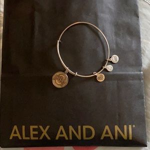 Alex & Ani Silver Ohio State Bracelet